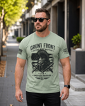 Grunt Front - Spartan Warrior | Cotton Graphic T-Shirt Men